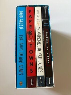 John Green Set: Fault in Our Stars, Paper Towns, looking for Alaska, Katherines.